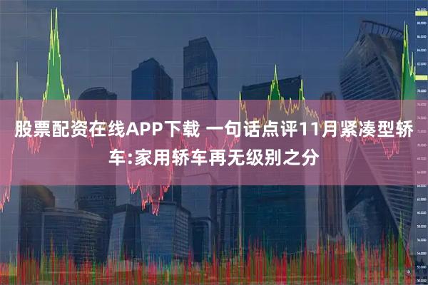 股票配资在线APP下载 一句话点评11月紧凑型轿车:家用轿车再无级别之分